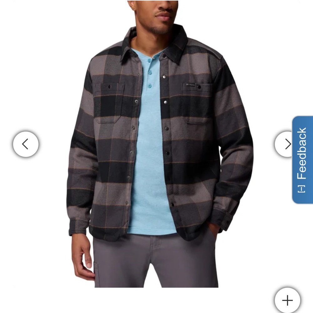 Columbia fleece lined jacket